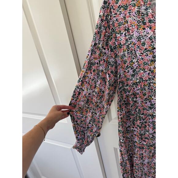 Seraphine Multi Color Floral Maternity To Breastfeeding Dress 6 - Picture 3 of 6